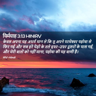 Picture 02 - यिर्मयाह 3:13 HINIRV - केवल अपना यह अधर्म - Bible Verse Picture