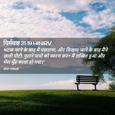 Picture 02 - यिर्मयाह 31:19 HINIRV - भटक जाने के बाद मैं - Bible Verse Picture