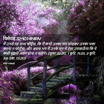 Picture 02 - यिर्मयाह 32:40 HINIRV - मैं उनसे यह वाचा - Bible Verse Picture