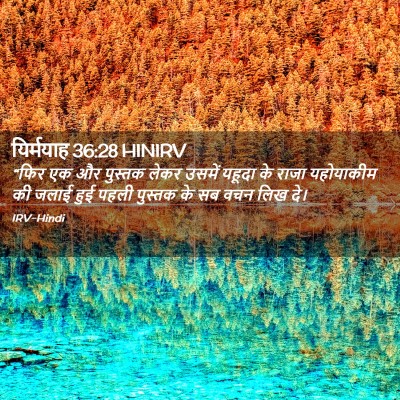 Picture 02 - यिर्मयाह 36:28 HINIRV - “फिर एक और पुस्तक - Bible Verse Picture