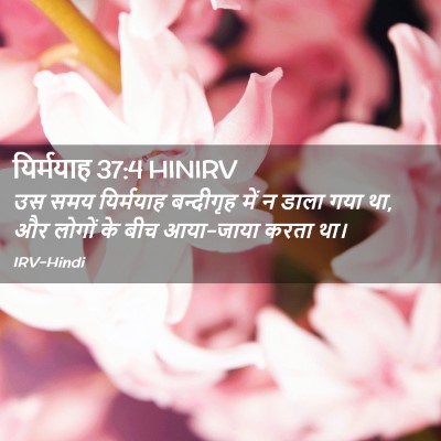 Picture 02 - यिर्मयाह 37:4 HINIRV - उस समय यिर्मयाह - Bible Verse Picture