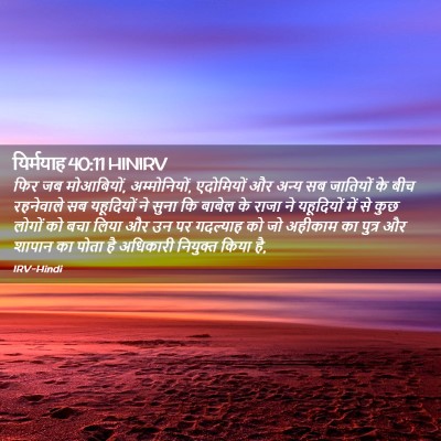 Picture 02 - यिर्मयाह 40:11 HINIRV - फिर जब मोआबियों, - Bible Verse Picture