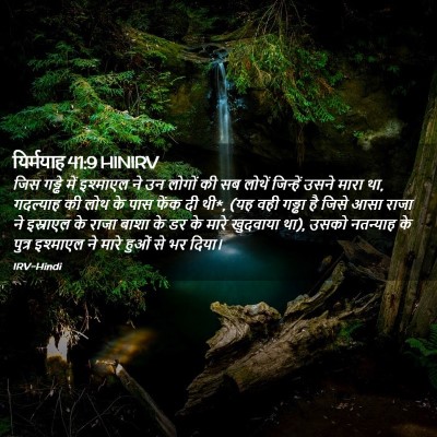 Picture 02 - यिर्मयाह 41:9 HINIRV - जिस गड्ढे में - Bible Verse Picture