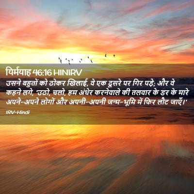 Picture 02 - यिर्मयाह 46:16 HINIRV - उसने बहुतों को - Bible Verse Picture
