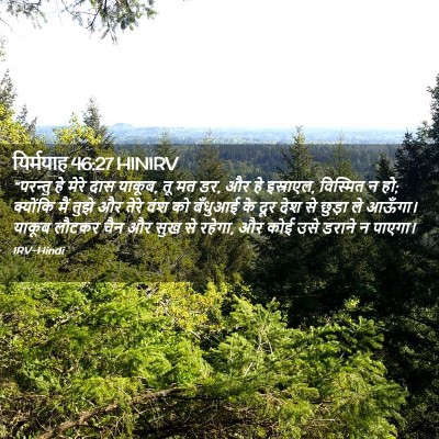 Picture 02 - यिर्मयाह 46:27 HINIRV - “परन्तु हे मेरे - Bible Verse Picture