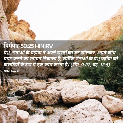 Picture 02 - यिर्मयाह 50:25 HINIRV - प्रभु, सेनाओं के - Bible Verse Picture