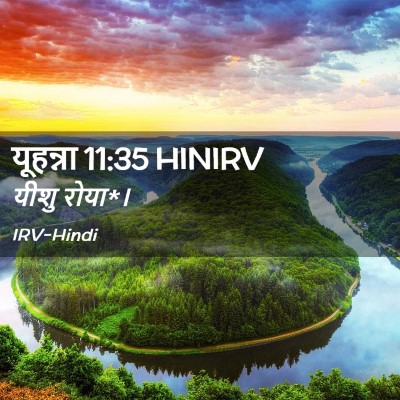 Picture 02 - यूहन्ना 11:35 HINIRV - यीशु - Bible Verse Picture
