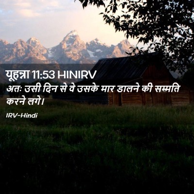 Picture 02 - यूहन्ना 11:53 HINIRV - अतः उसी दिन से वे - Bible Verse Picture