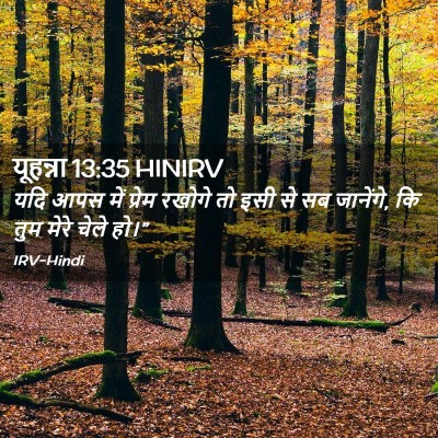 Picture 02 - यूहन्ना 13:35 HINIRV - यदि आपस में प्रेम - Bible Verse Picture