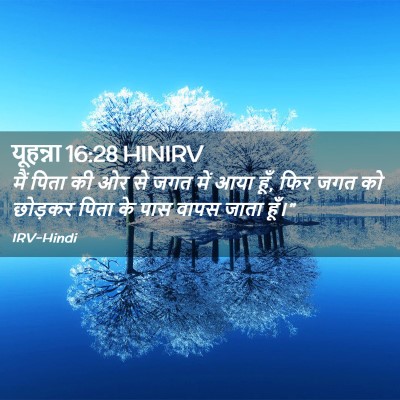 Picture 02 - यूहन्ना 16:28 HINIRV - मैं पिता की ओर से - Bible Verse Picture