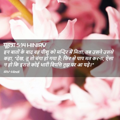 Picture 02 - यूहन्ना 5:14 HINIRV - इन बातों के बाद वह - Bible Verse Picture