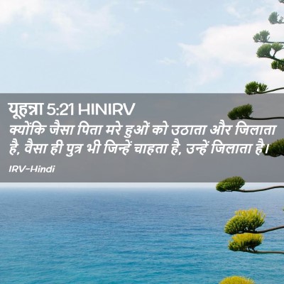 Picture 02 - यूहन्ना 5:21 HINIRV - क्योंकि जैसा पिता - Bible Verse Picture