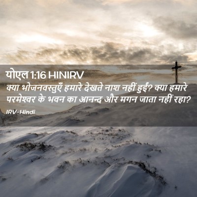Picture 02 - योएल 1:16 HINIRV - क्या भोजनवस्तुएँ - Bible Verse Picture