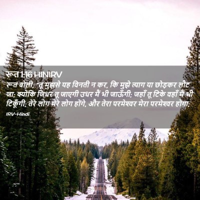 Picture 02 - रूत 1:16 HINIRV - रूत बोली, “तू मुझसे - Bible Verse Picture