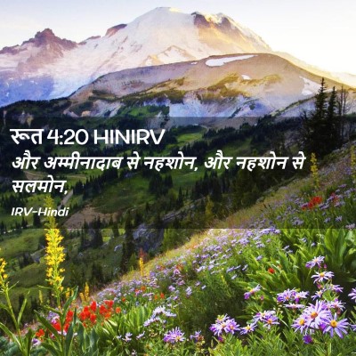 Picture 02 - रूत 4:20 HINIRV - और अम्मीनादाब से - Bible Verse Picture