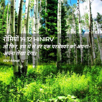Picture 02 - रोमियों 14:12 HINIRV - तो फिर, हम में से हर - Bible Verse Picture