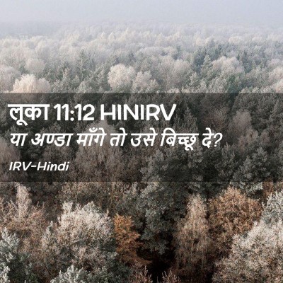 Picture 02 - लूका 11:12 HINIRV - या अण्डा माँगे तो - Bible Verse Picture