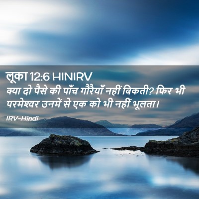 Picture 02 - लूका 12:6 HINIRV - क्या दो पैसे की - Bible Verse Picture