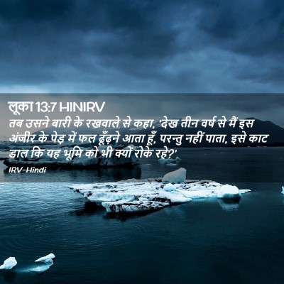 Picture 02 - लूका 13:7 HINIRV - तब उसने बारी के - Bible Verse Picture