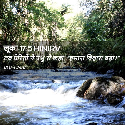 Picture 02 - लूका 17:5 HINIRV - तब प्रेरितों ने - Bible Verse Picture