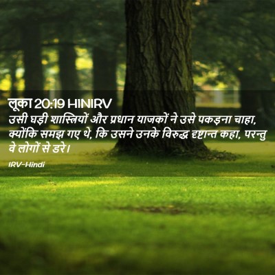 Picture 02 - लूका 20:19 HINIRV - उसी घड़ी - Bible Verse Picture