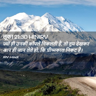 Picture 02 - लूका 21:30 HINIRV - ज्यों ही उनकी - Bible Verse Picture
