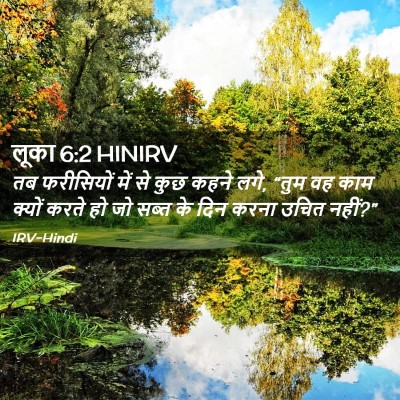Picture 02 - लूका 6:2 HINIRV - तब फरीसियों में से - Bible Verse Picture