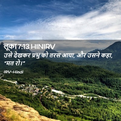 Picture 02 - लूका 7:13 HINIRV - उसे देखकर प्रभु को - Bible Verse Picture