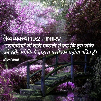 Picture 02 - लैव्यव्यवस्था 19:2 HINIRV - “इस्राएलियों की - Bible Verse Picture