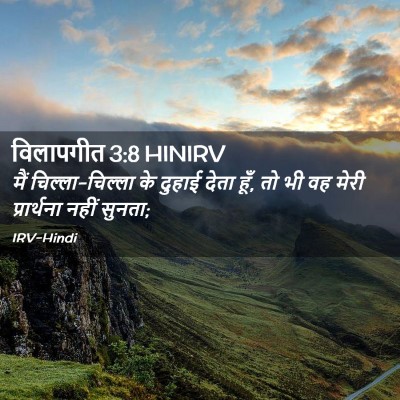 Picture 02 - विलापगीत 3:8 HINIRV - मैं चिल्ला-चिल्ला - Bible Verse Picture