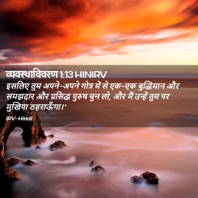 Picture 02 - व्यवस्थाविवरण 1:13 HINIRV - इसलिए तुम - Bible Verse Picture