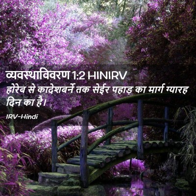 Picture 02 - व्यवस्थाविवरण 1:2 HINIRV - होरेब से - Bible Verse Picture