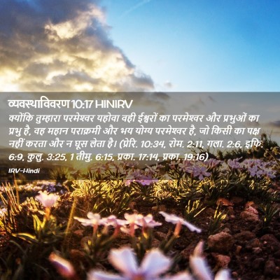 Picture 02 - व्यवस्थाविवरण 10:17 HINIRV - क्योंकि तुम्हारा - Bible Verse Picture