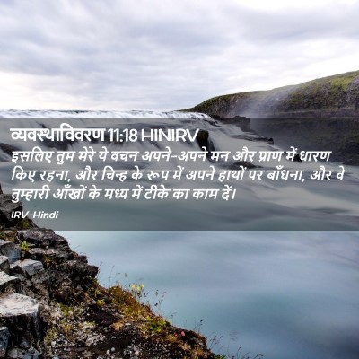 Picture 02 - व्यवस्थाविवरण 11:18 HINIRV - इसलिए तुम मेरे ये - Bible Verse Picture