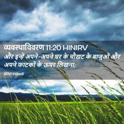 Picture 02 - व्यवस्थाविवरण 11:20 HINIRV - और इन्हें - Bible Verse Picture