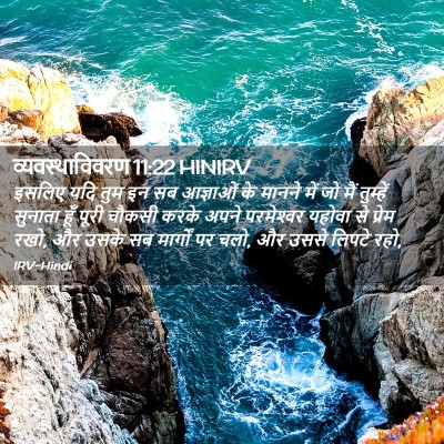 Picture 02 - व्यवस्थाविवरण 11:22 HINIRV - इसलिए यदि तुम इन सब - Bible Verse Picture