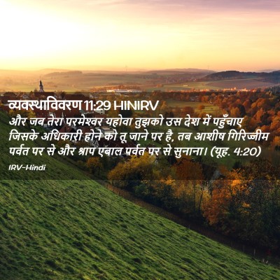 Picture 02 - व्यवस्थाविवरण 11:29 HINIRV - और जब तेरा - Bible Verse Picture