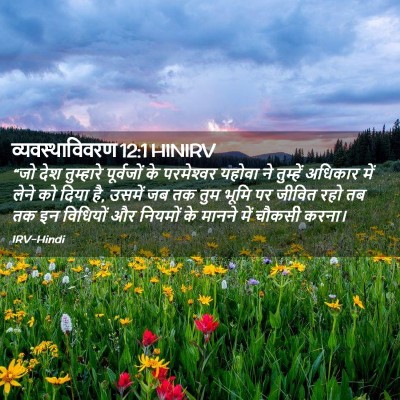 Picture 02 - व्यवस्थाविवरण 12:1 HINIRV - “जो देश तुम्हारे - Bible Verse Picture