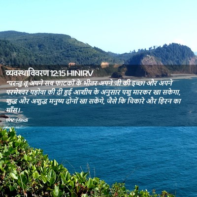 Picture 02 - व्यवस्थाविवरण 12:15 HINIRV - “परन्तु तू अपने सब - Bible Verse Picture