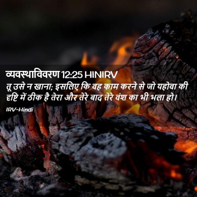 Picture 02 - व्यवस्थाविवरण 12:25 HINIRV - तू उसे न खाना; - Bible Verse Picture