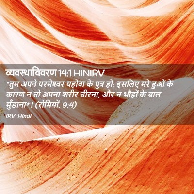 Picture 02 - व्यवस्थाविवरण 14:1 HINIRV - “तुम अपने - Bible Verse Picture