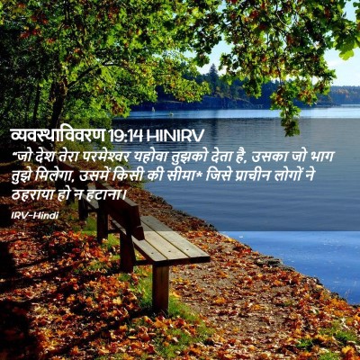 Picture 02 - व्यवस्थाविवरण 19:14 HINIRV - “जो देश तेरा - Bible Verse Picture