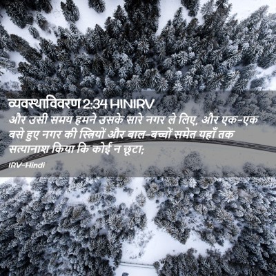 Picture 02 - व्यवस्थाविवरण 2:34 HINIRV - और उसी समय हमने - Bible Verse Picture