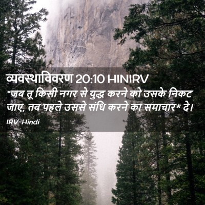 Picture 02 - व्यवस्थाविवरण 20:10 HINIRV - “जब तू किसी नगर से - Bible Verse Picture