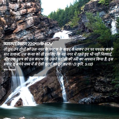 Picture 02 - व्यवस्थाविवरण 22:24 HINIRV - तो तुम उन दोनों को - Bible Verse Picture