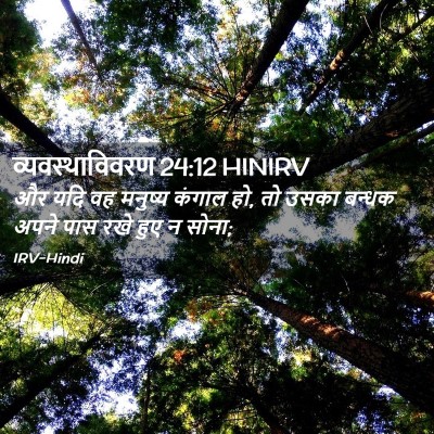 Picture 02 - व्यवस्थाविवरण 24:12 HINIRV - और यदि वह मनुष्य - Bible Verse Picture