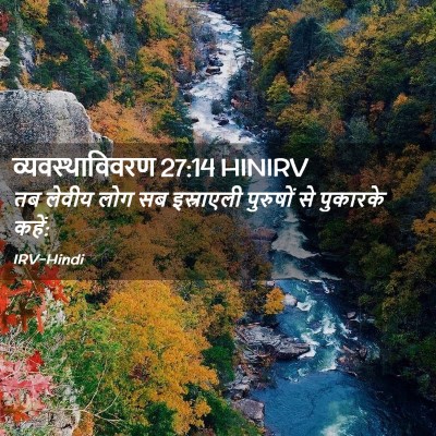 Picture 02 - व्यवस्थाविवरण 27:14 HINIRV - तब लेवीय लोग सब - Bible Verse Picture