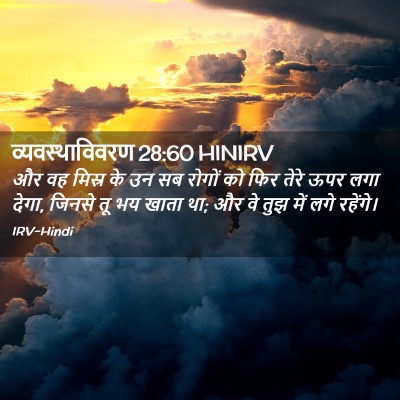 Picture 02 - व्यवस्थाविवरण 28:60 HINIRV - और वह मिस्र के उन - Bible Verse Picture