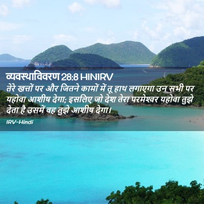 Picture 02 - व्यवस्थाविवरण 28:8 HINIRV - तेरे खत्तों पर और - Bible Verse Picture
