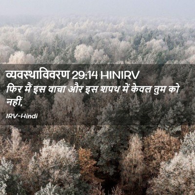 Picture 02 - व्यवस्थाविवरण 29:14 HINIRV - फिर मैं इस वाचा और - Bible Verse Picture